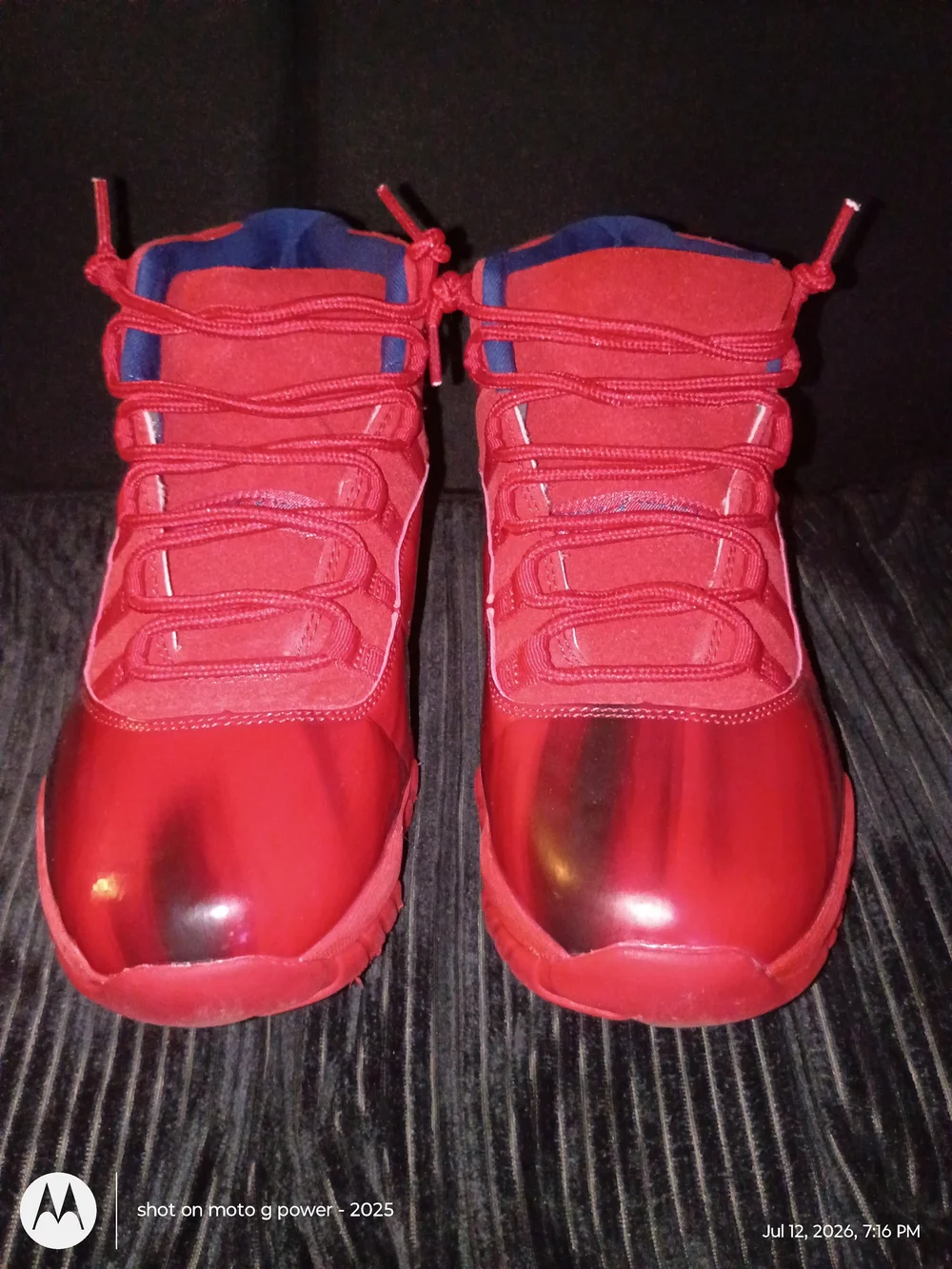 Jordan 11s Red Athletic Sneakers - Unbranded